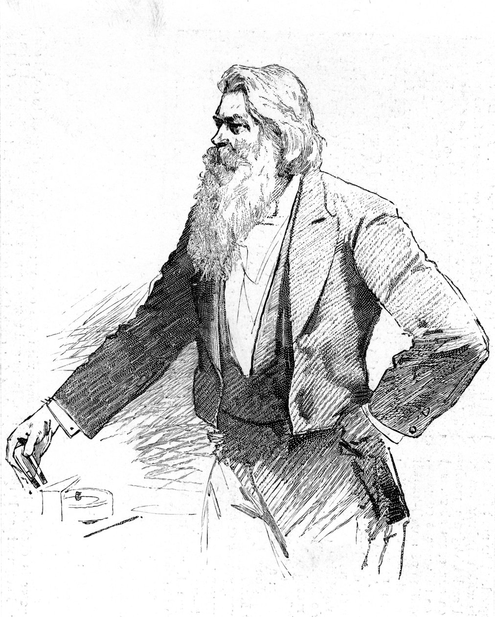 Joseph Wilson Swan, brittiläinen fyysikko ja kemisti, demonstroi sähkömagnetismia, 1889 tekijältä Unbekannt