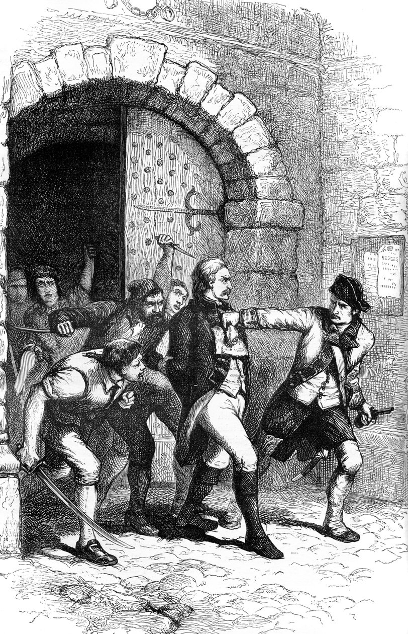 Joshua Huddy johti vankilasta hirtettäväksi, 1782 c1880 tekijältä Unbekannt