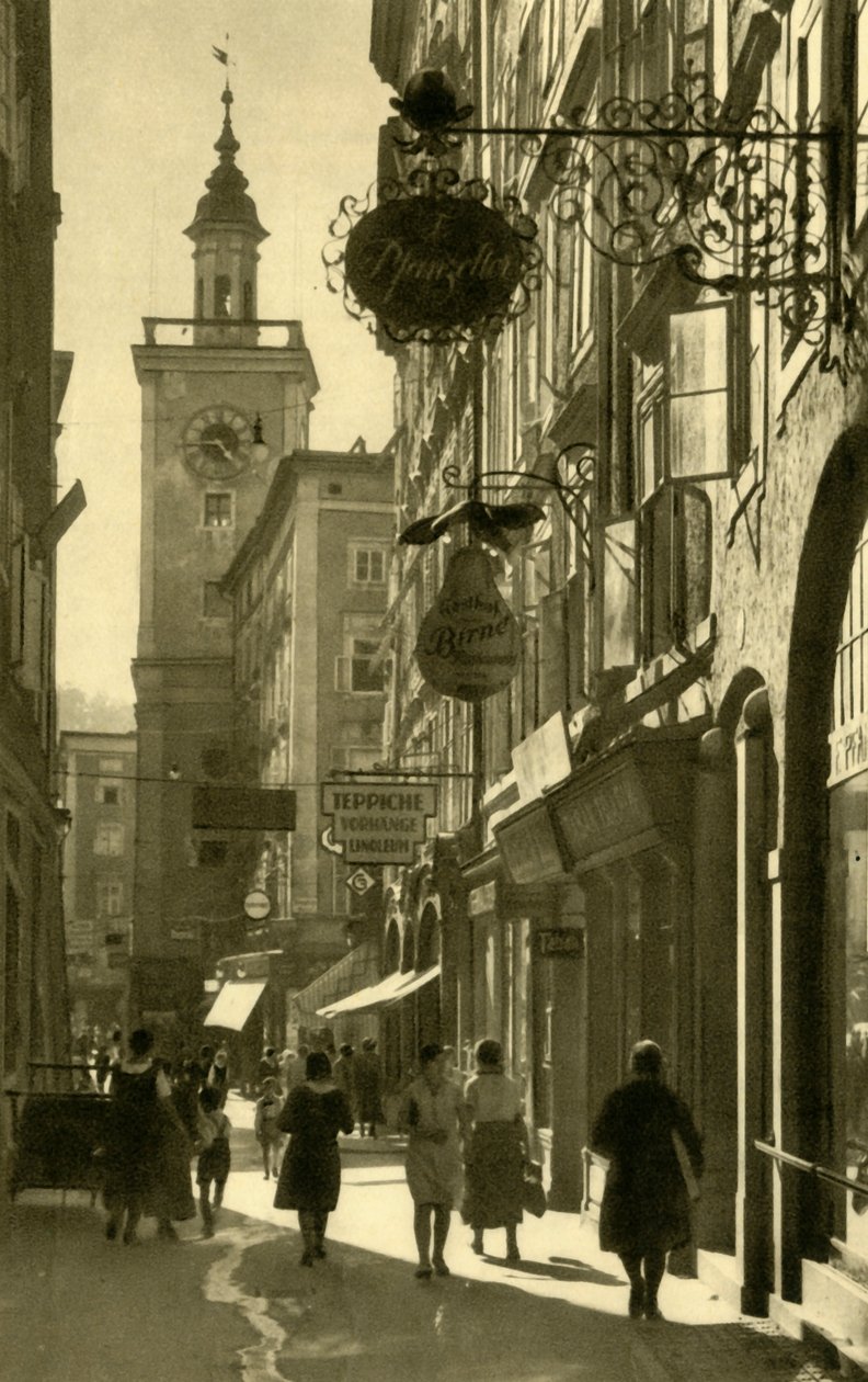 Judengasse, Salzburg, Itävalta, 1935. tekijältä Unbekannt
