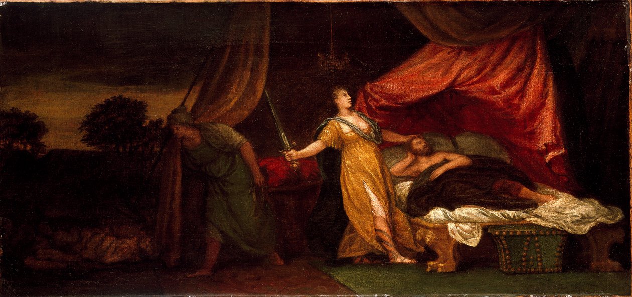Judith tappaa Holofernesin, 1500-luku tekijältä Unbekannt