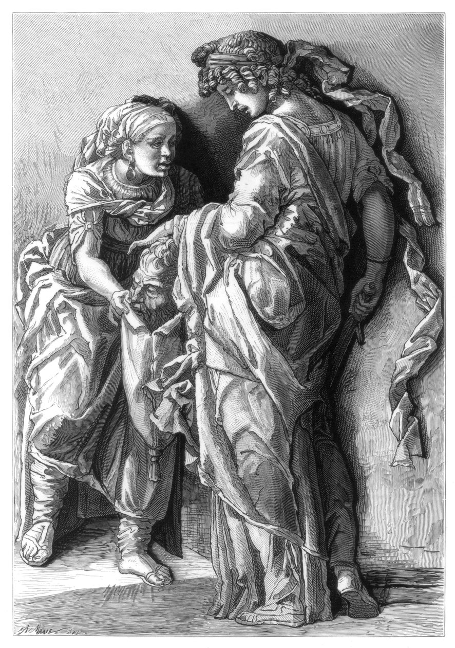 Judith ja Holofernes, 1870 tekijältä Unbekannt