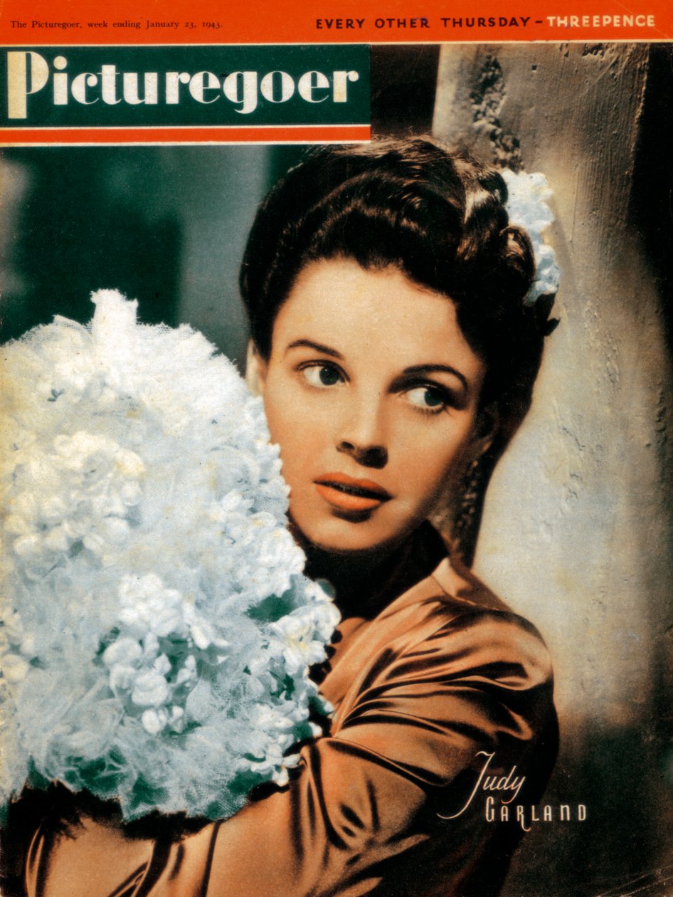 Judy Garland 1922-1969, yhdysvaltalainen näyttelijä ja laulaja, 1943 tekijältä Unbekannt