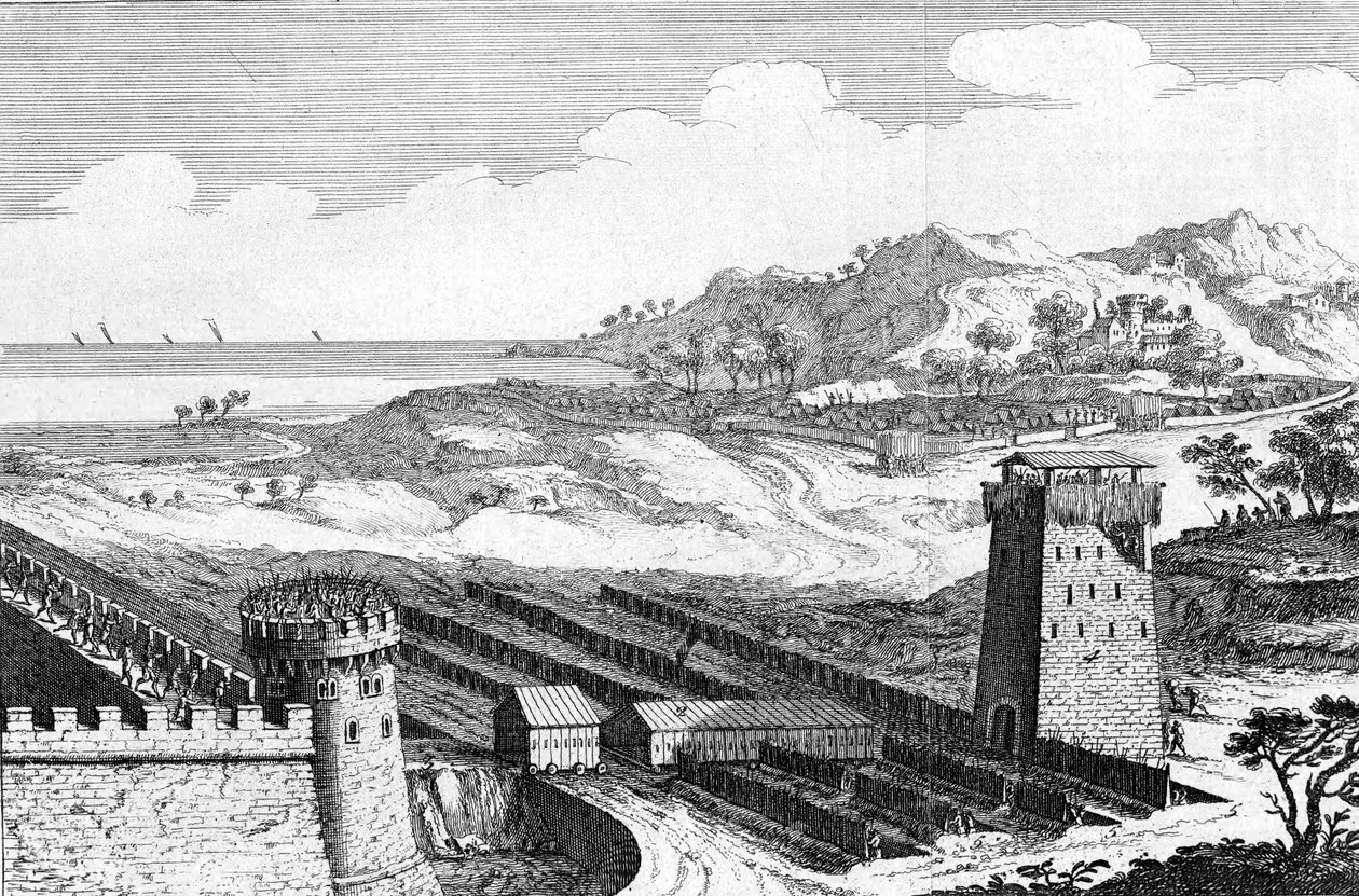 Julius Caesarin Marseillen piiritys, 49 eKr. 1700-luku tekijältä Unbekannt