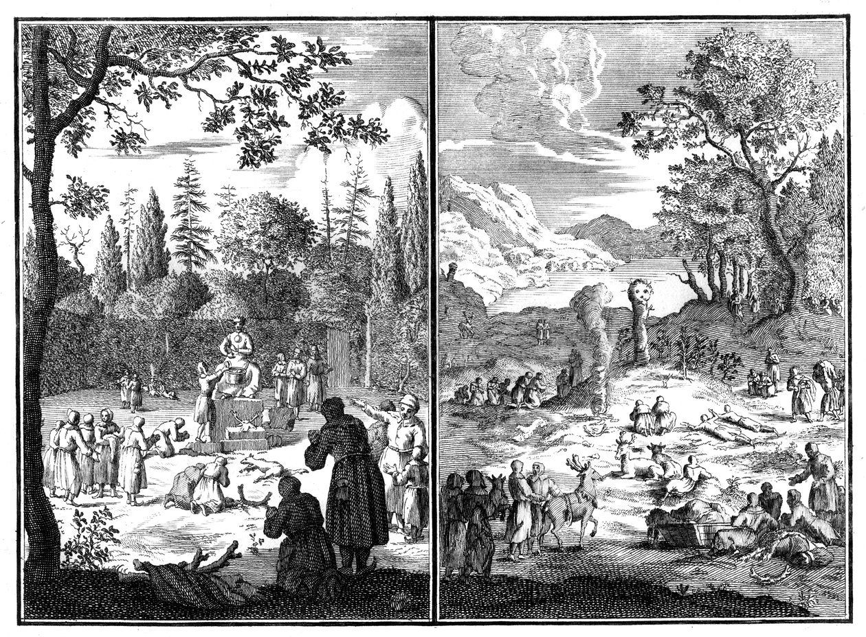 Jumala, Wirku-Accha. Lapin jumaluus, 1727-1738 tekijältä Unbekannt
