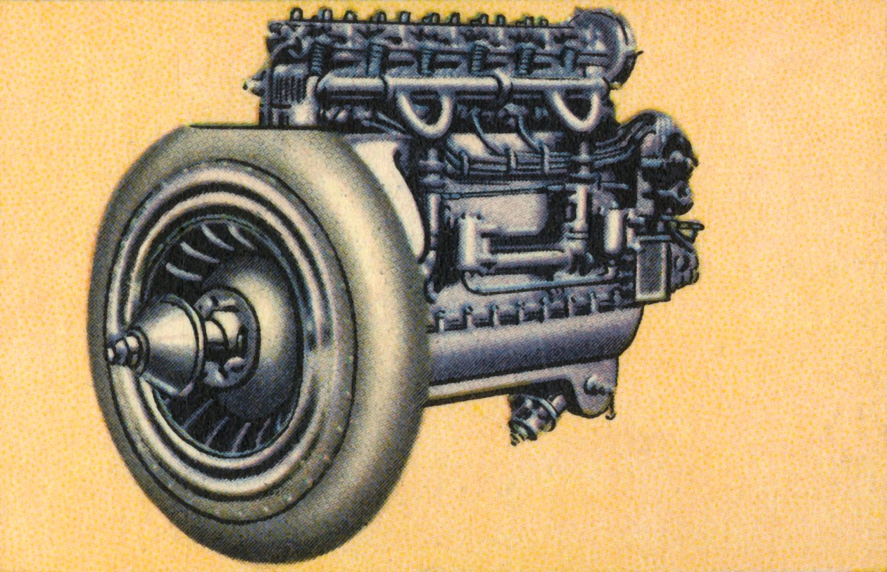 Junkers L 1, 80 hevosvoiman lentokonemoottori, 1932. tekijältä Unbekannt