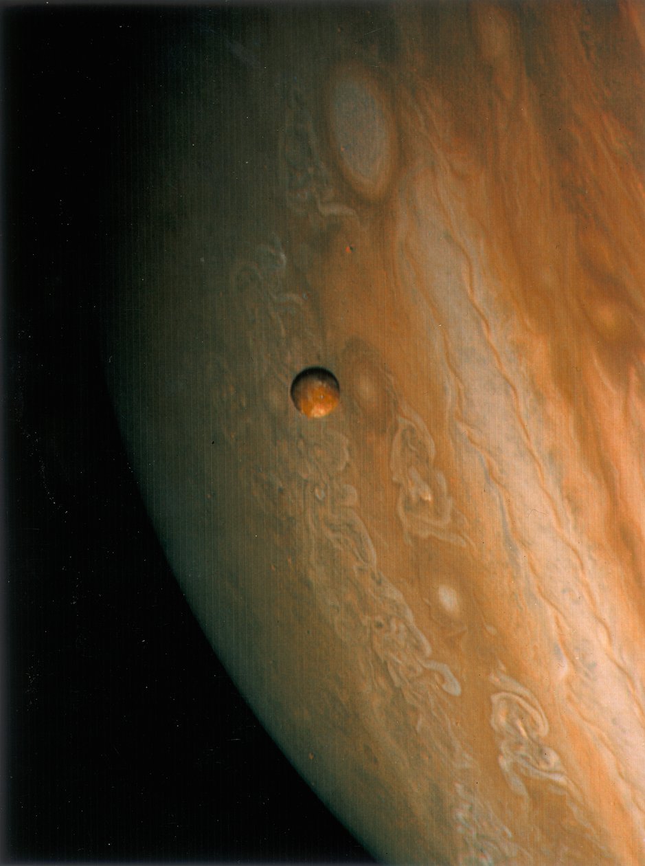 Jupiter ja Io, yksi sen kuuista, 1979 tekijältä Unbekannt
