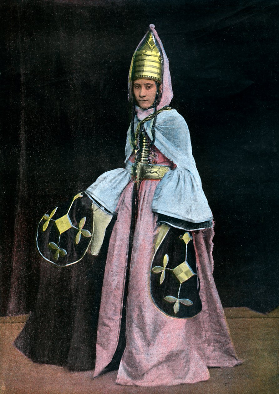 Kabardin nainen, 1890 tekijältä Unbekannt