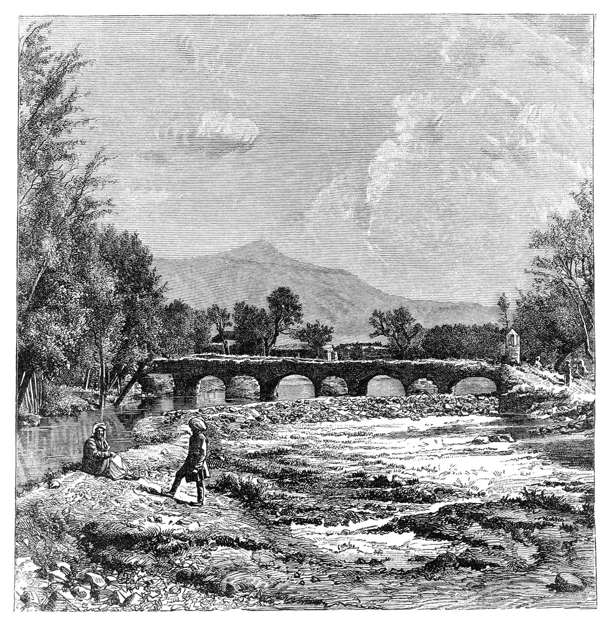 Kabul-joki, Afganistan, 1895 tekijältä Unbekannt