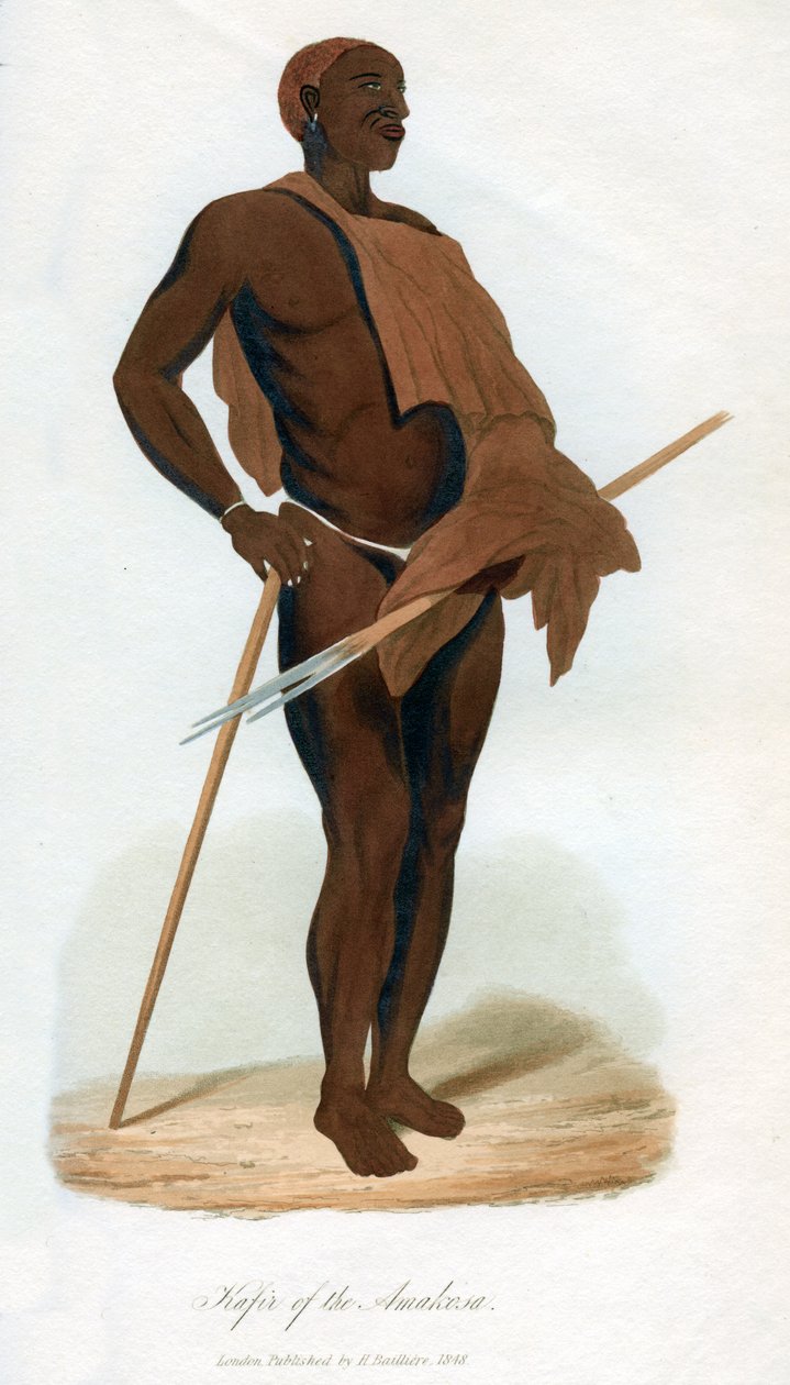 Kafi r of te Amakosa, 1848 tekijältä Unbekannt
