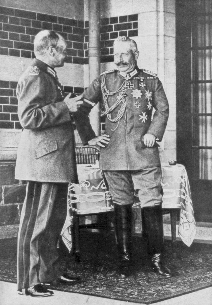 Saksan keisari Wilhelm II ja Saksin Frederick Augustus III, kesäkuu 1918 tekijältä Unbekannt
