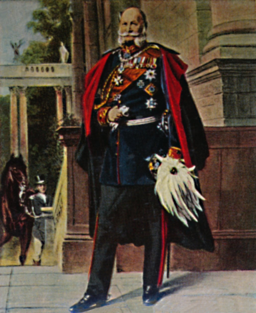 Keisari Wilhelm I. 1797-1888. - Plockhorstin maalaus, 1934. tekijältä Unbekannt