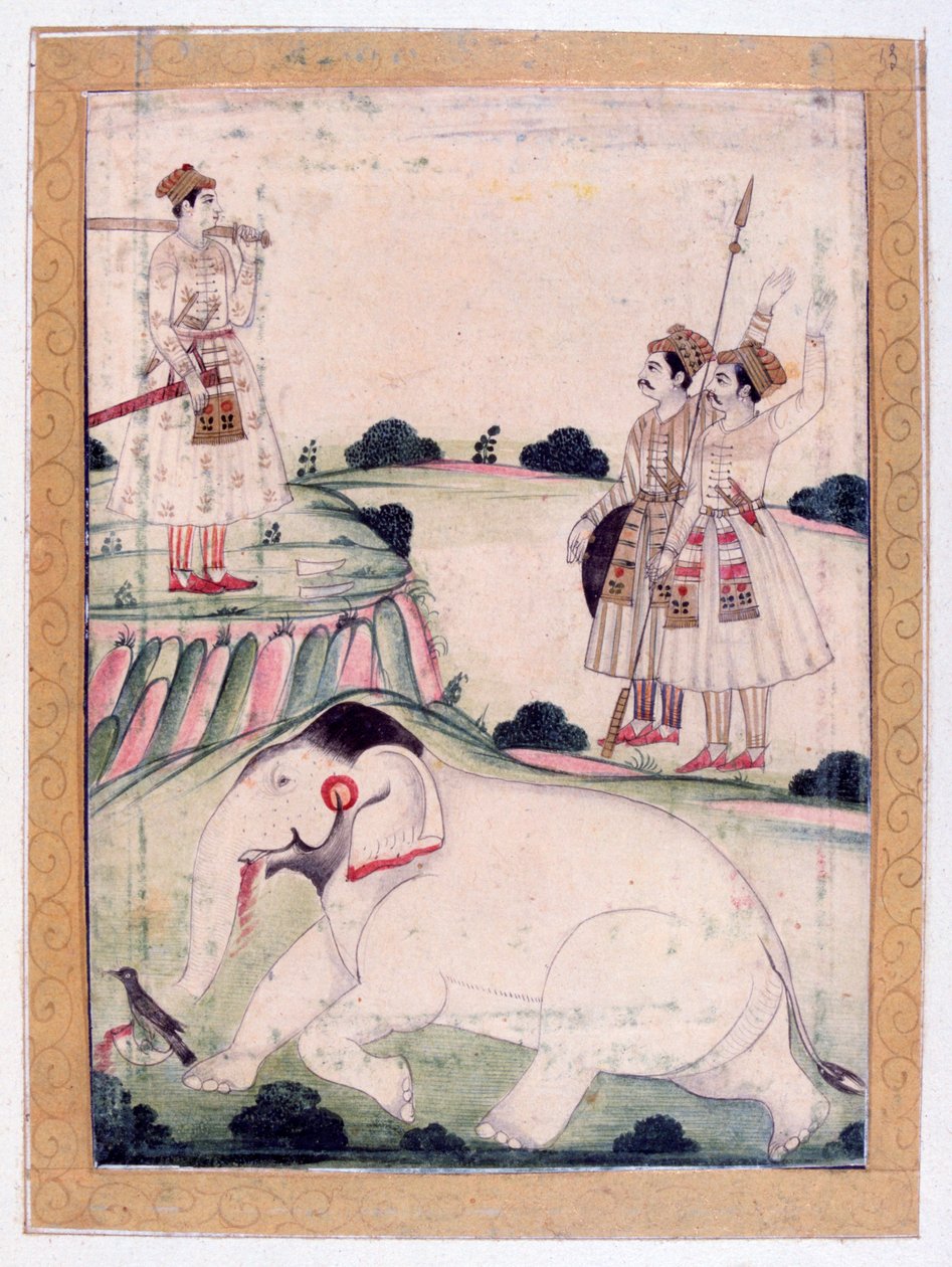 Kanada Ragini, Ragamala-albumi, Rajasthanin koulu, 1800-luku tekijältä Unbekannt