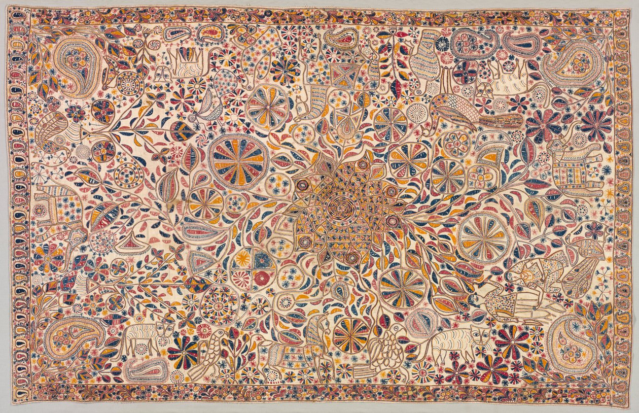 Kantha seremoniallinen peitto, 1800-luku. tekijältä Unbekannt