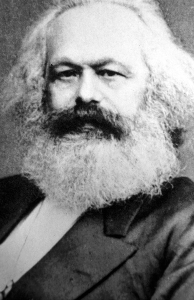 Karl Marx, saksalainen poliittinen, sosiaalinen ja talousteoreetikko, 1800-luku tekijältä Unbekannt