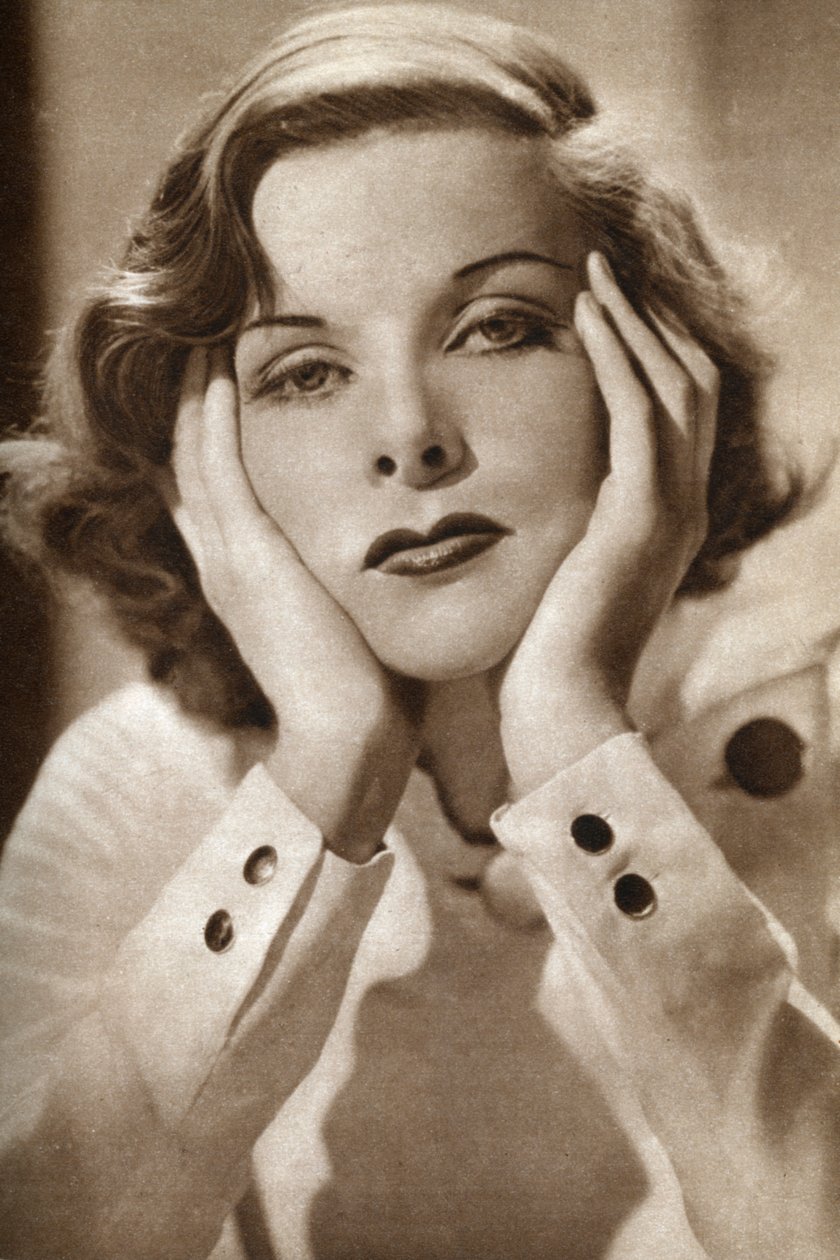 Katharine Hepburn, yhdysvaltalainen näyttelijä, 1933 tekijältä Unbekannt