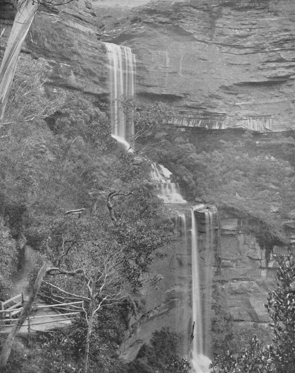 Katoomba Falls, 1800-luku tekijältä Unbekannt
