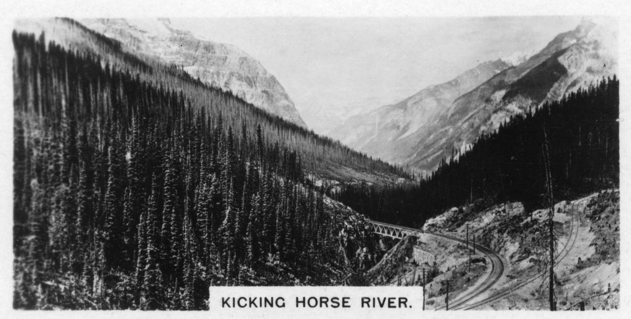 Kicking Horse River, Brittiläinen Kolumbia, Kanada, 1920-luku tekijältä Unbekannt