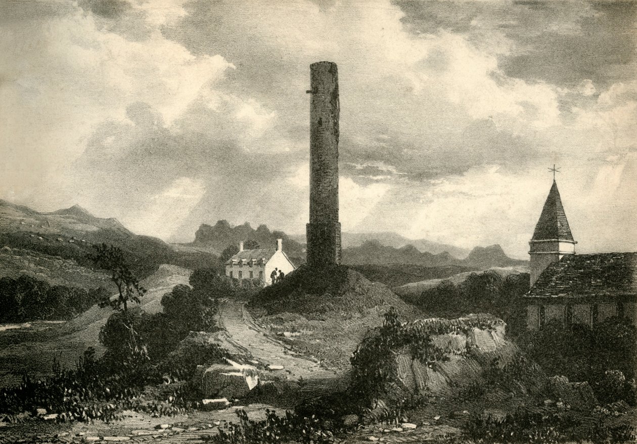 Kineth Round Tower, Cork, 1800-luku. tekijältä Unbekannt