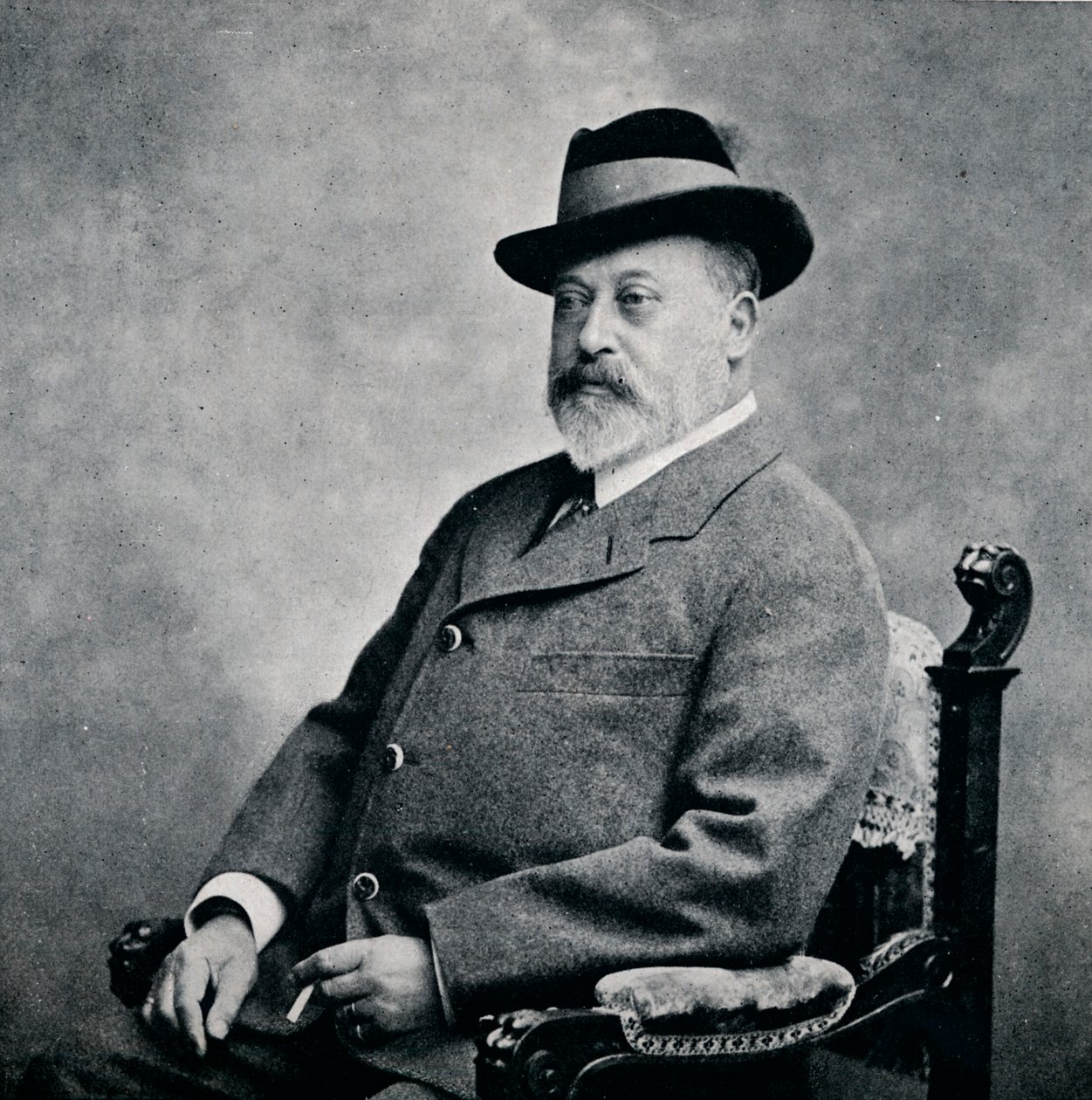 Kuningas Edward VII tirolilaisessa hatussa, 1903 1911 tekijältä Unbekannt