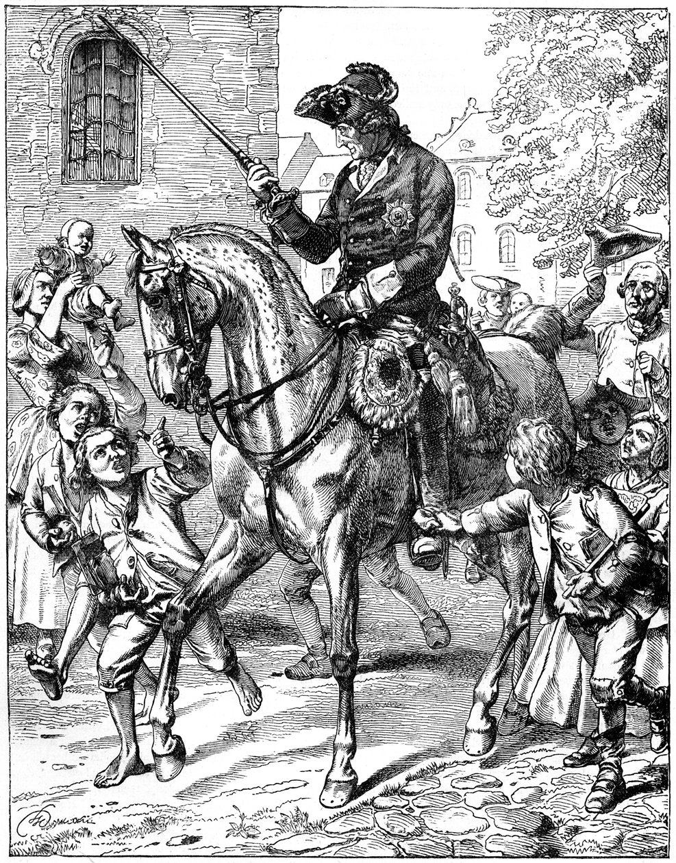 Preussin kuningas Frederick II 1712-1786, 1800-luku tekijältä Unbekannt