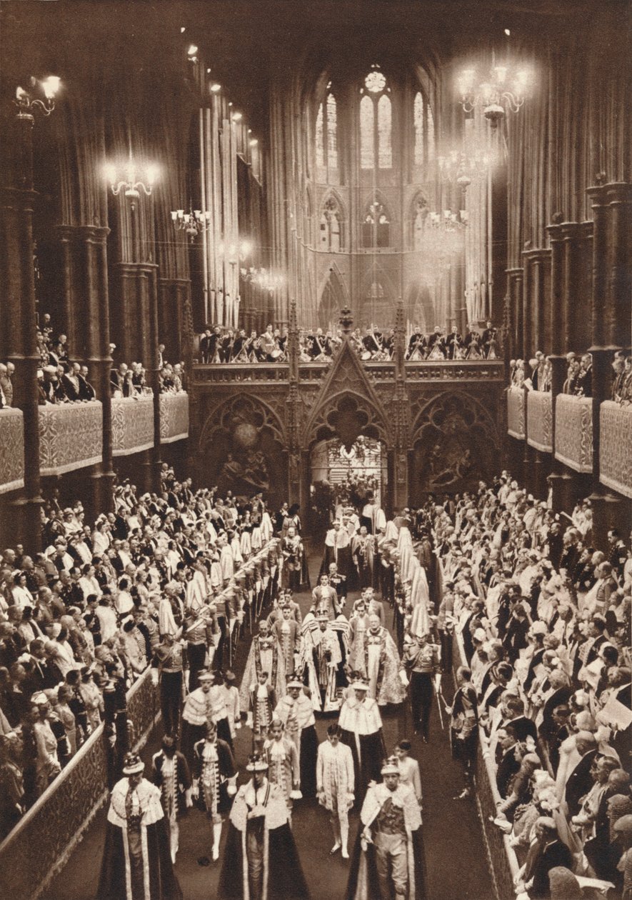King George VI:n kruunauskulkue, Westminster Abbey, 1937 tekijältä Unbekannt