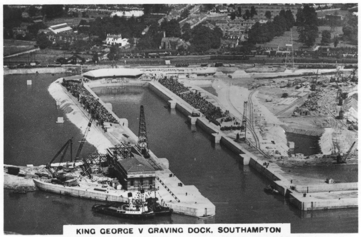 King George V Graving Dock, Southhampton, 1936 tekijältä Unbekannt