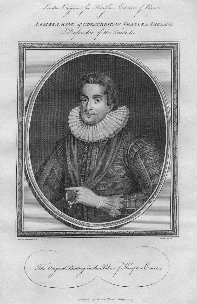 Kuningas Jaakob I, 1787. tekijältä Unbekannt