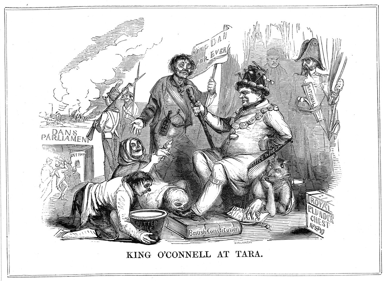 Kuningas OConnell Tarassa, 1843 tekijältä Unbekannt
