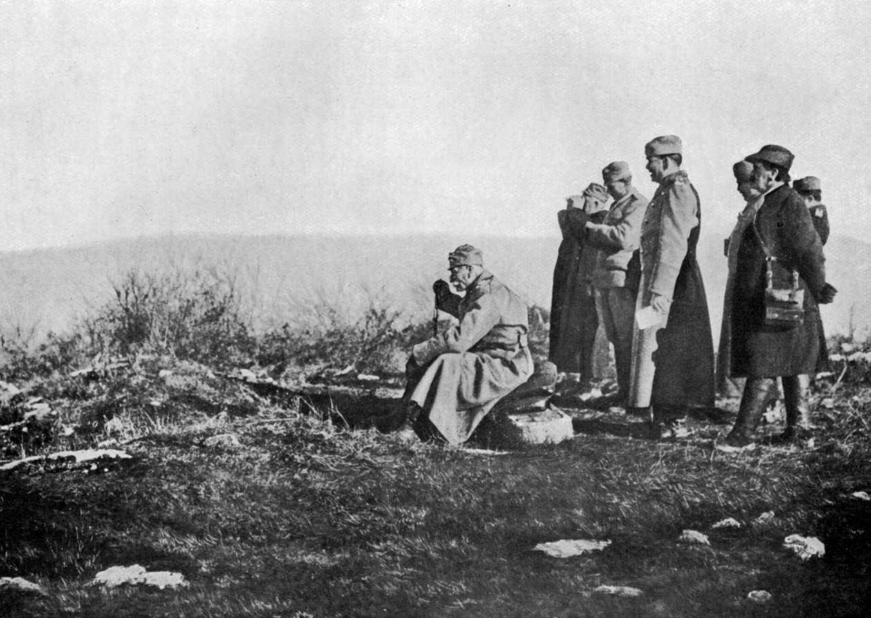 Serbian kuningas Pietari rintamalla, ensimmäinen maailmansota, 1914, 1920 tekijältä Unbekannt