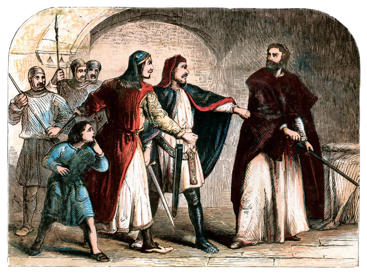 Kuningas Richard I 1157-1199 vankilassa tekijältä Unbekannt
