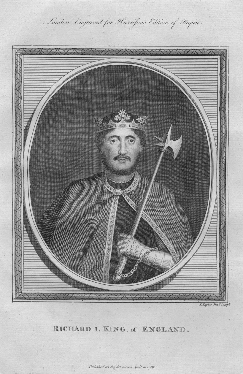 Kuningas Richard I, 1788. tekijältä Unbekannt