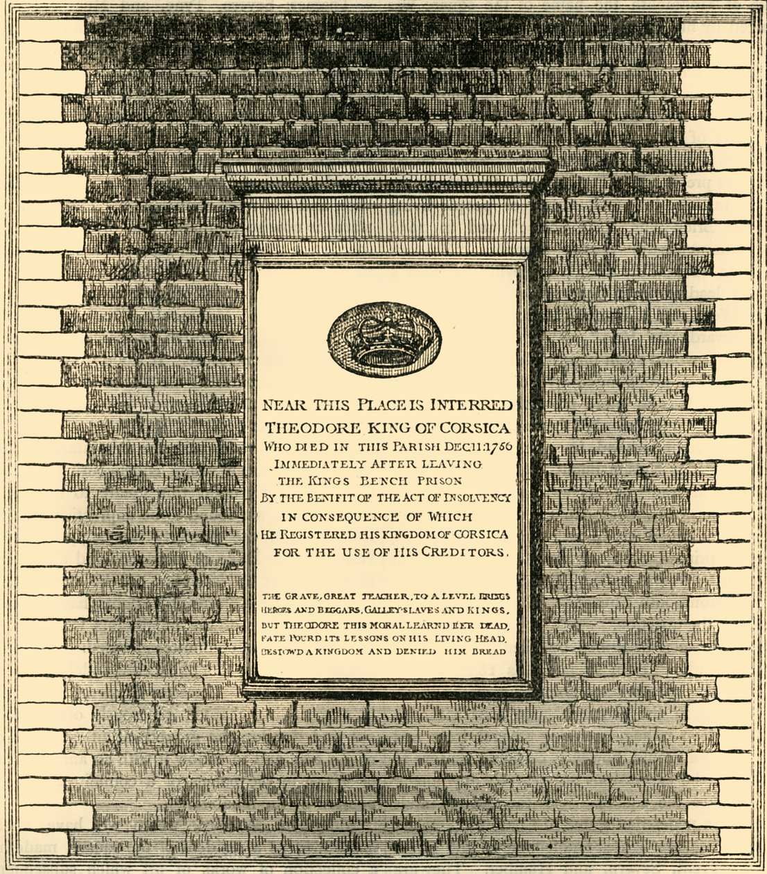 Kuningas Theodores-monumentti, 1881. tekijältä Unbekannt