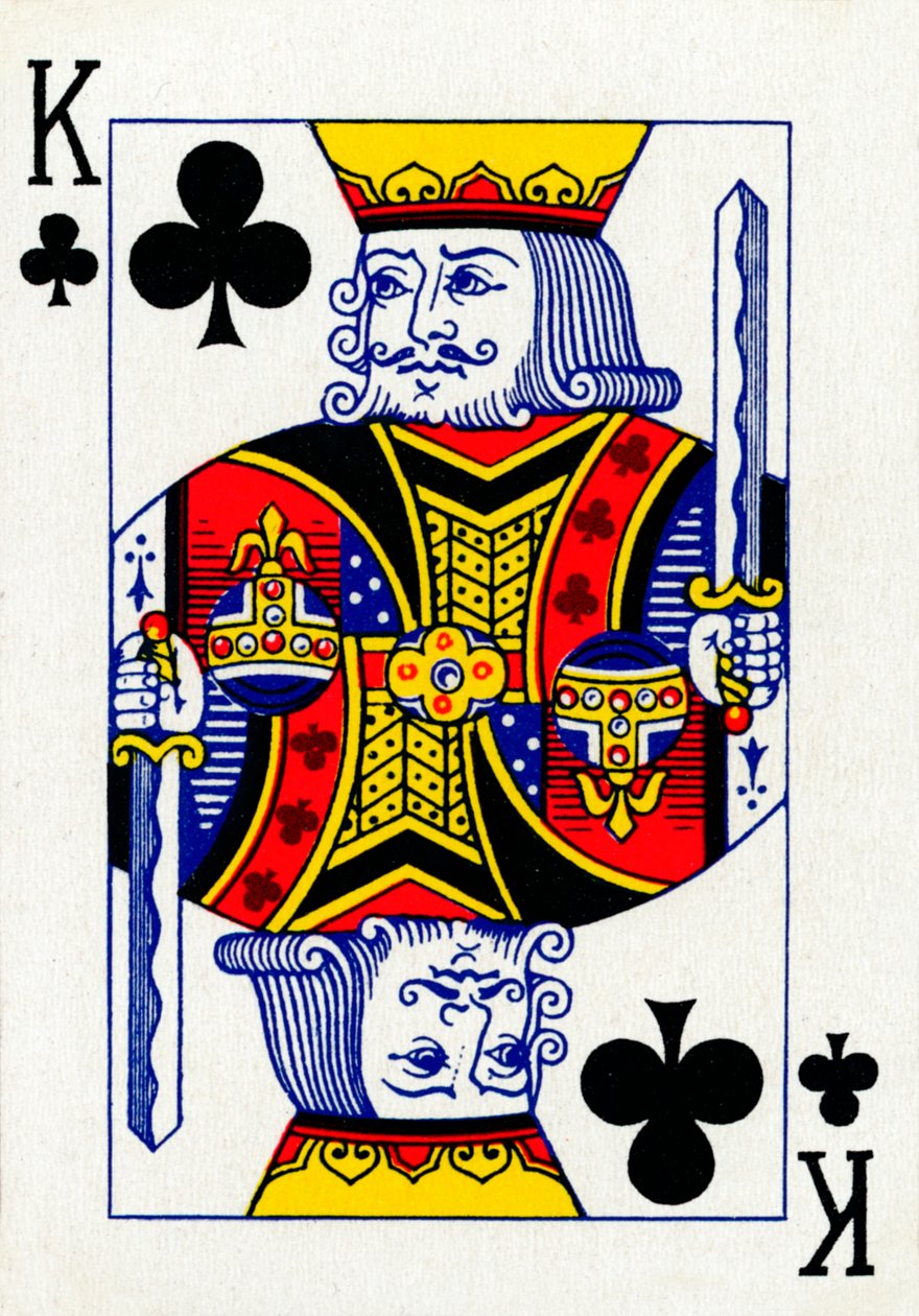 King of Clubs Goodall & Son Ltd:n pelikorttipakasta, vuodelta 1940 tekijältä Unbekannt
