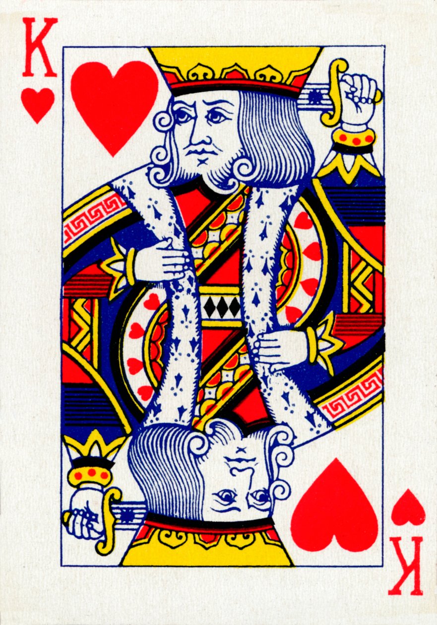 King of Hearts Goodall & Son Ltd.:n pelikorttipakasta, vuodelta 1940 tekijältä Unbekannt