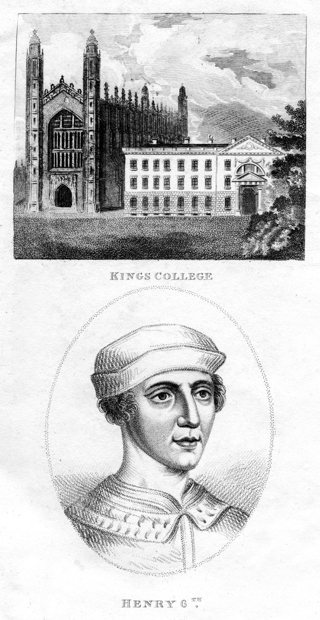 Kings College, Cambridge ja Henry VI, 1801 tekijältä Unbekannt