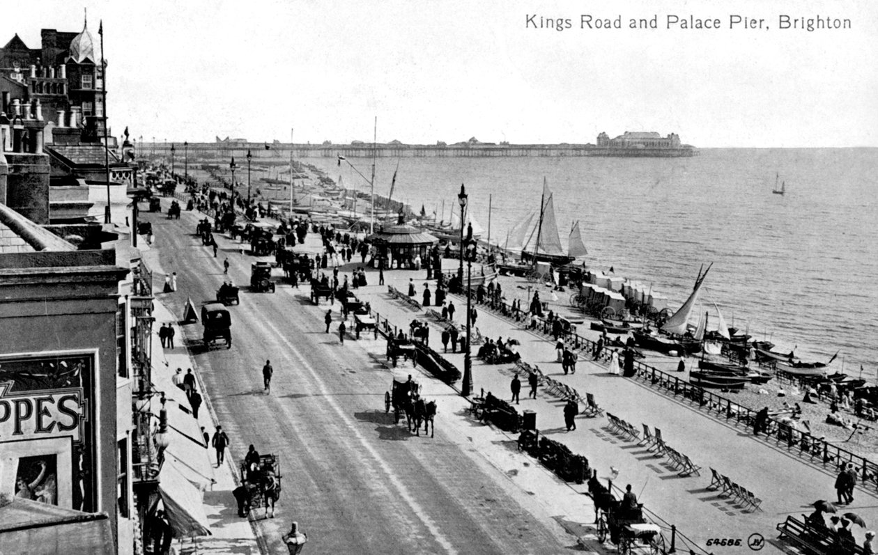 Kings Road ja Palace Pier, Brighton, Sussex, 1900-luvun alku tekijältä Unbekannt