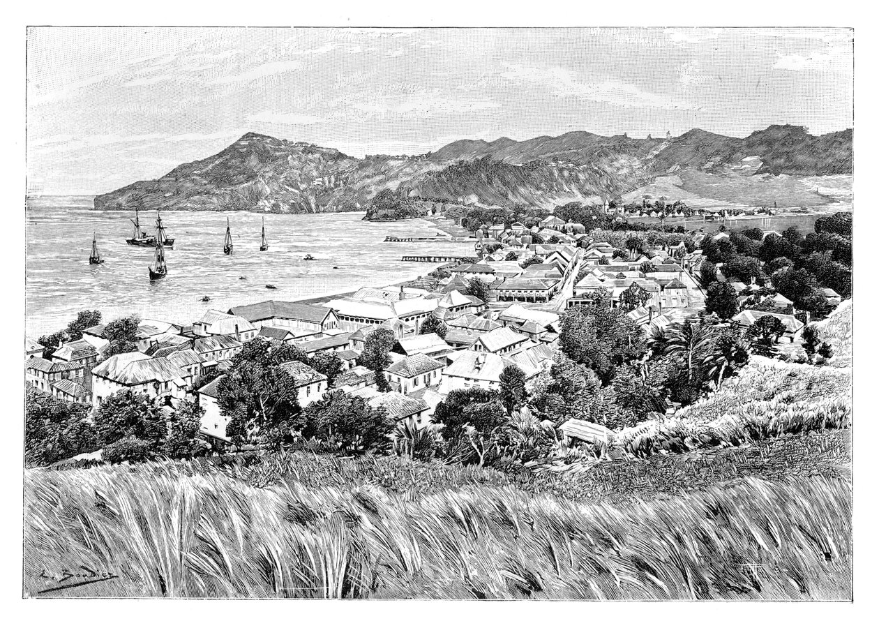 Kingston, St Vincent Island, 1890 tekijältä Unbekannt