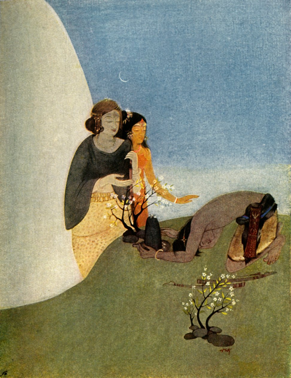 Kirat-Arjuna, 1920. tekijältä Unbekannt