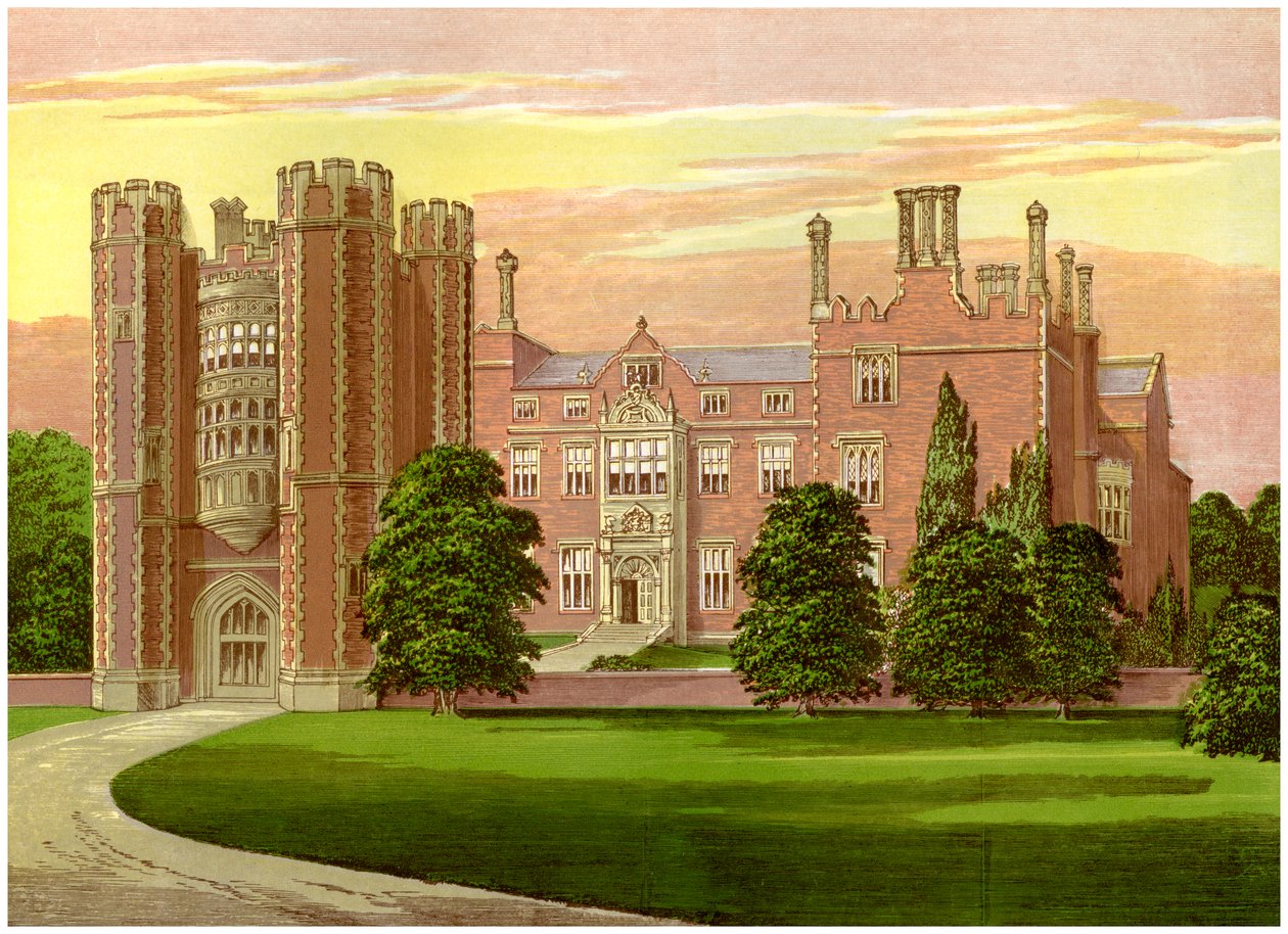 Kirtling Tower, Cambridgeshire, paronitar Northin koti, vuodelta 1880 tekijältä Unbekannt