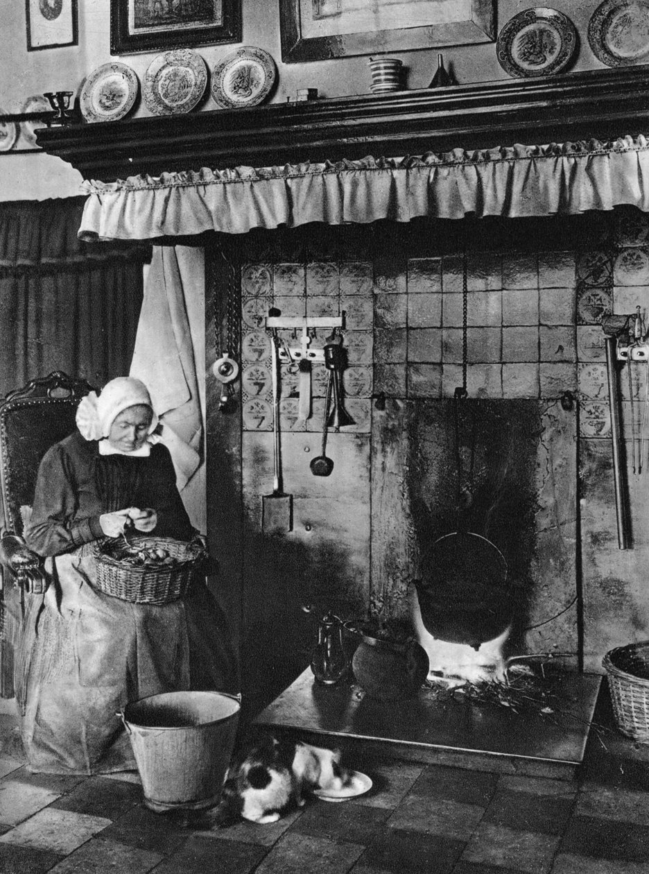 Keittiö ja olohuone yhdessä, Twente, Alankomaat, c1934 tekijältä Unbekannt