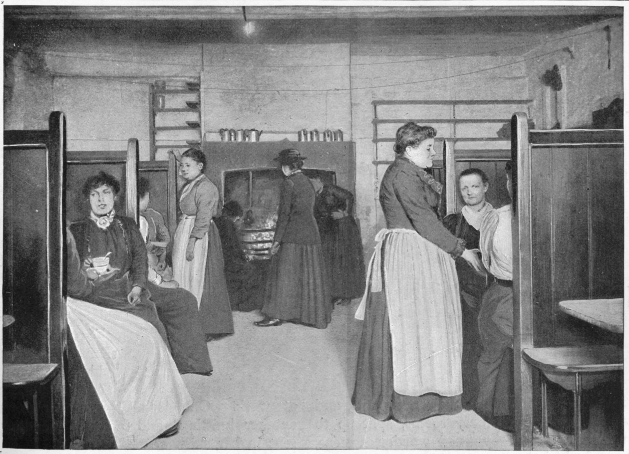 Keittiö yhden naisen majatalossa, Spitalfields, Lontoo, c1903 1903 tekijältä Unbekannt