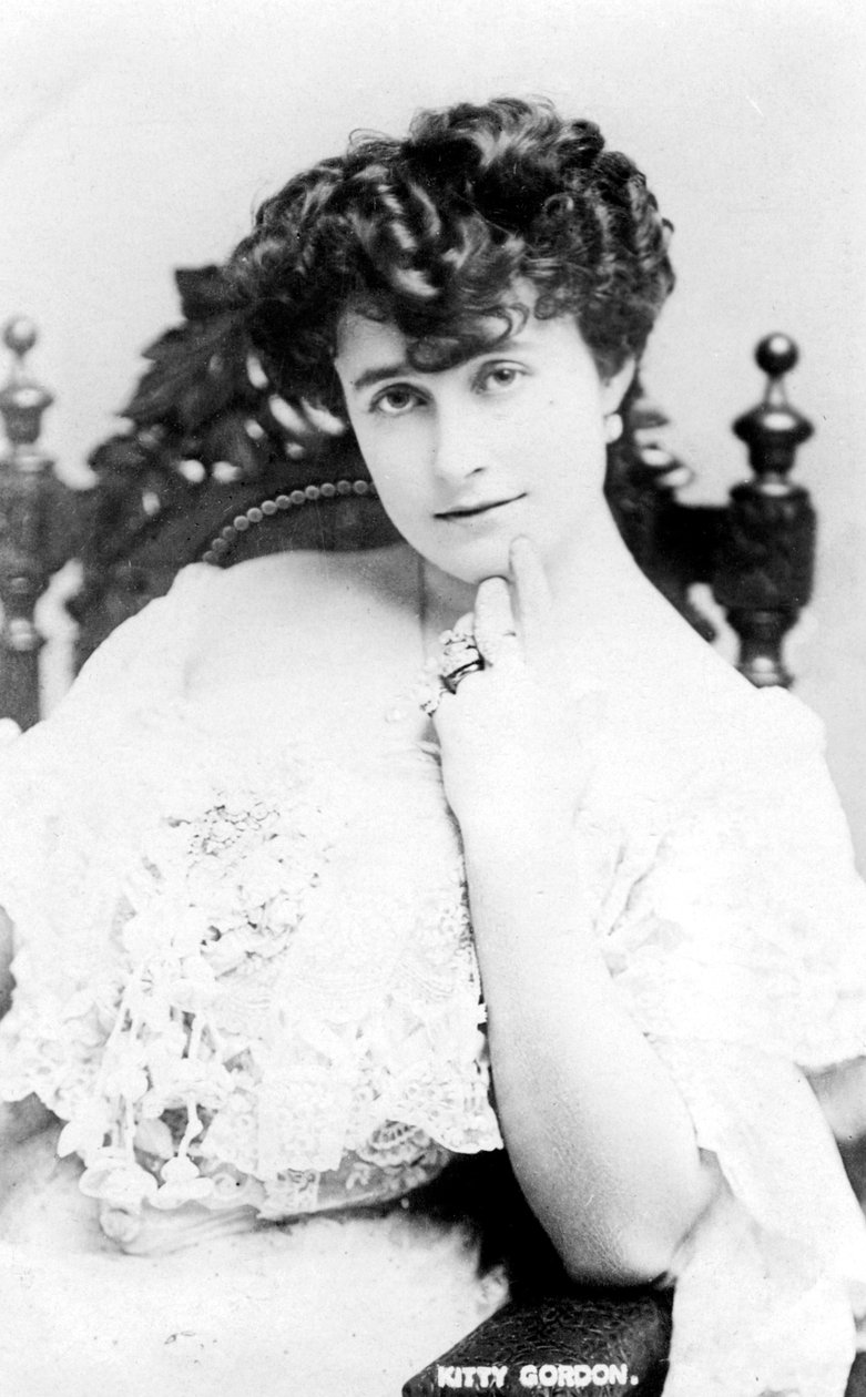 Kitty Gordon 1878-1974, englantilainen näyttelijä, 1900-luvun alku tekijältä Unbekannt