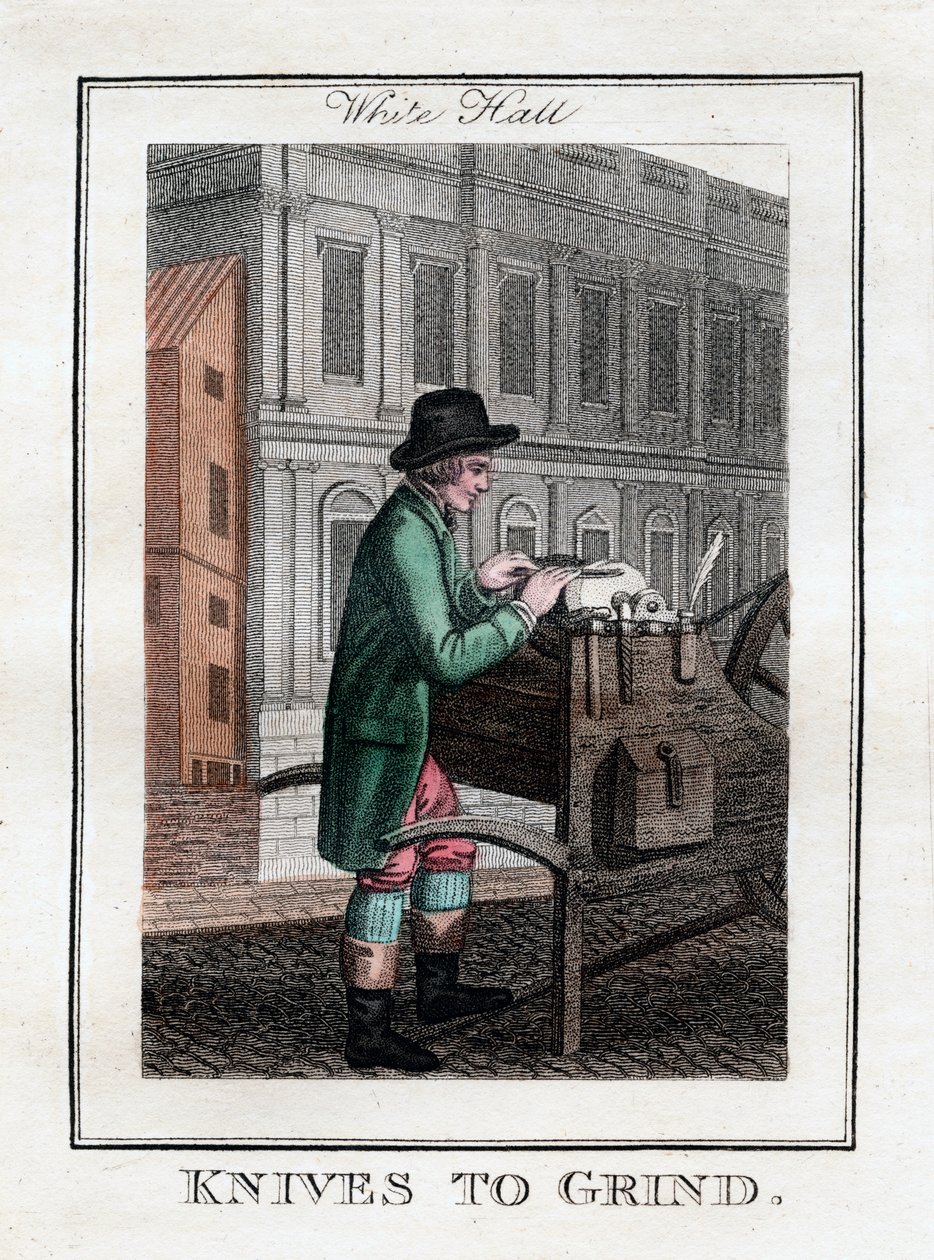 Knives to Grind, Whitehall, Lontoo, 1805 tekijältä Unbekannt