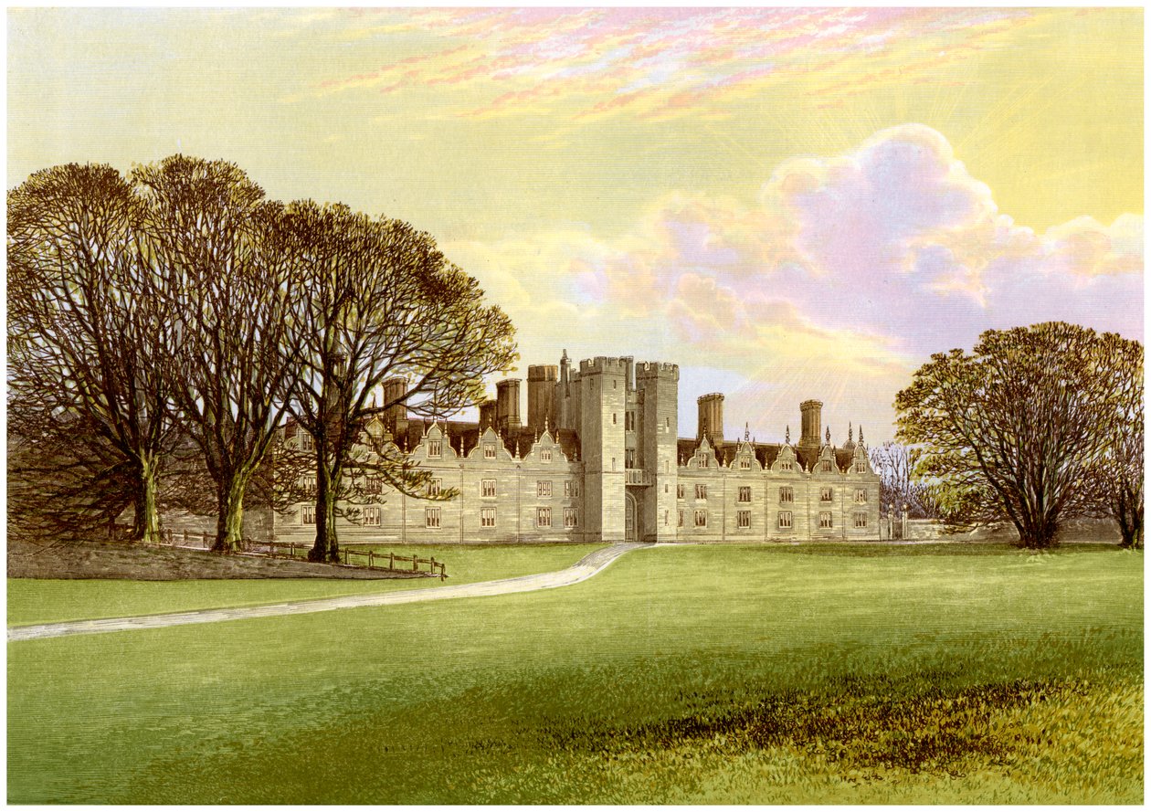 Knole, lähellä Sevenoaksia, Kentissä, Lord Sackvillen koti, vuodelta 1880 tekijältä Unbekannt