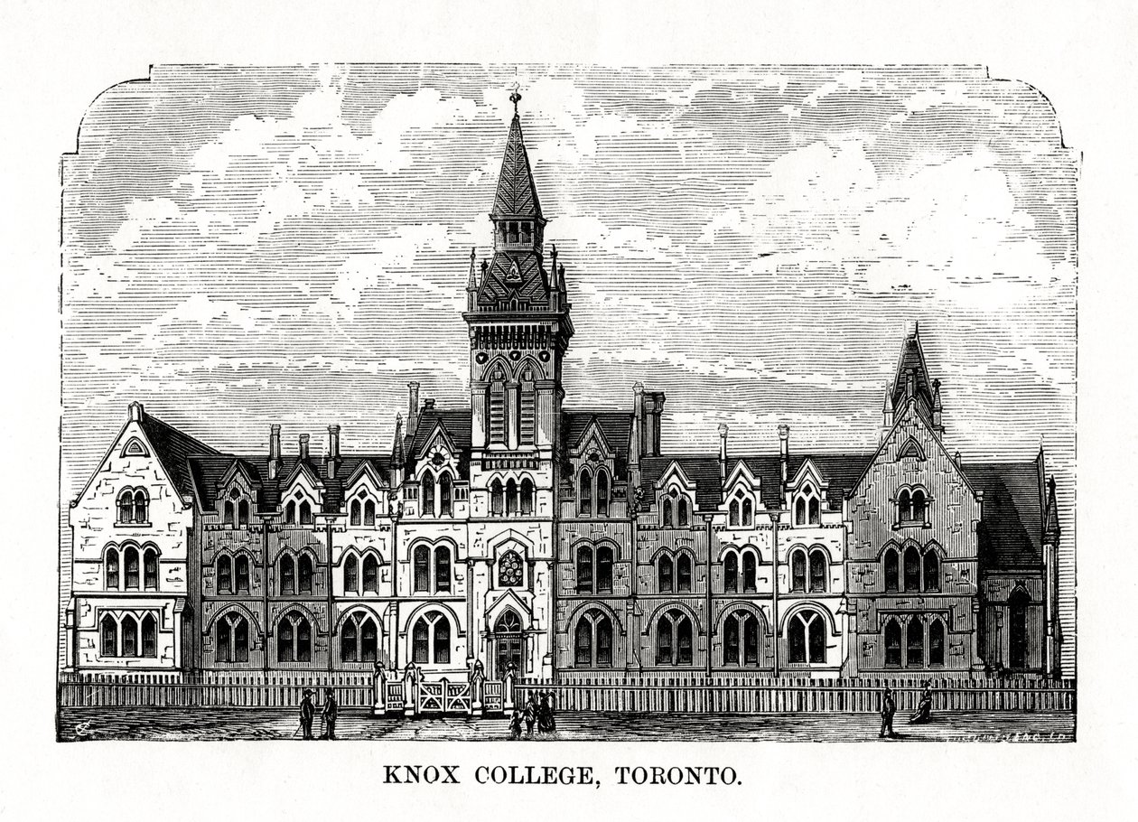Knox College, Toronto, Ontario, Kanada, 1800-luku tekijältä Unbekannt