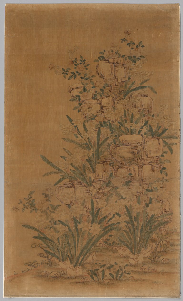 Ko Ssu -paneeli: Kivet ja Narcissus, 1700-1800-luku. tekijältä Unbekannt