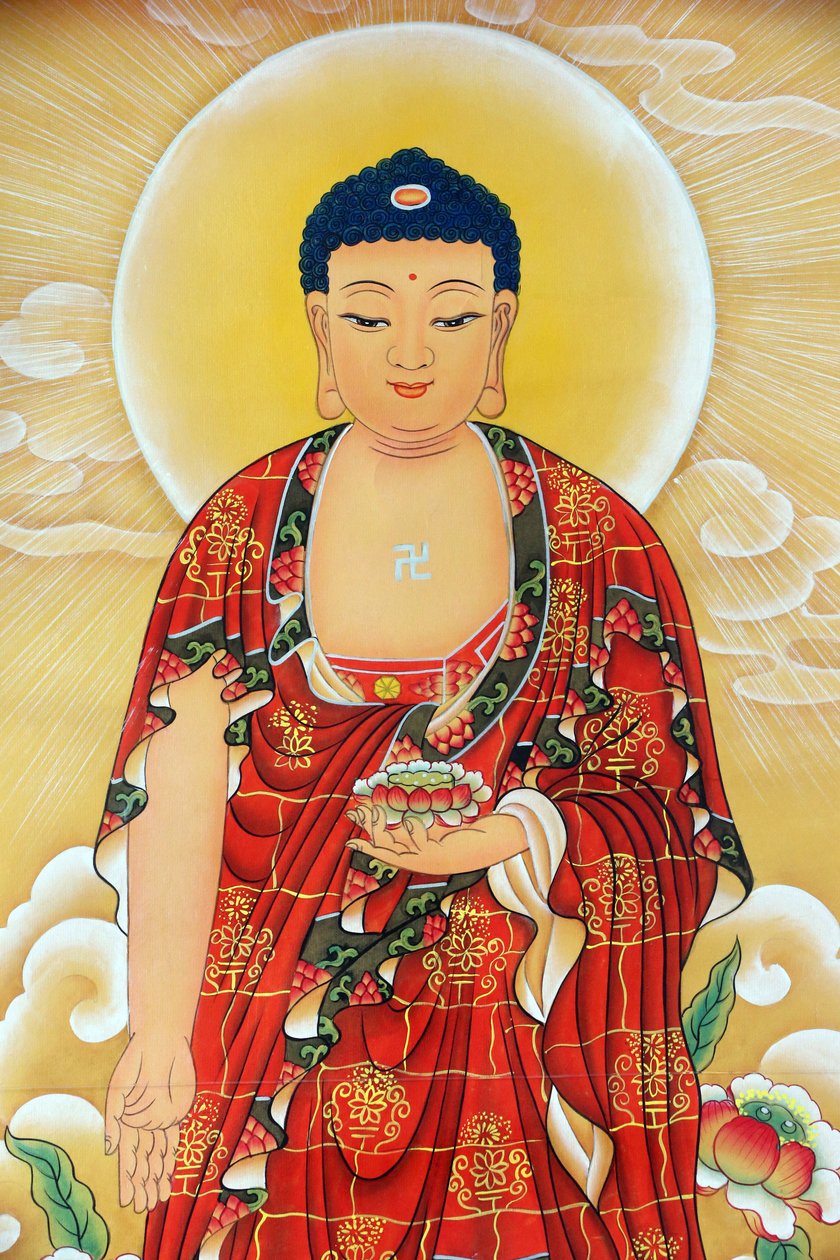 Kong Meng San Phor Kark See -luostari. Shakyamuni Buddha-maalaus, 20160819, Singapore, Singapore tekijältä Unbekannt