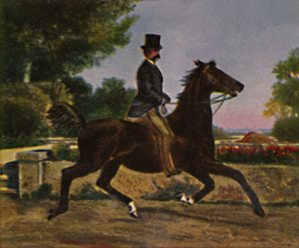 Italian kuningas Humbert I 1844-1900. - Palizzin maalaus, 1934. tekijältä Unbekannt