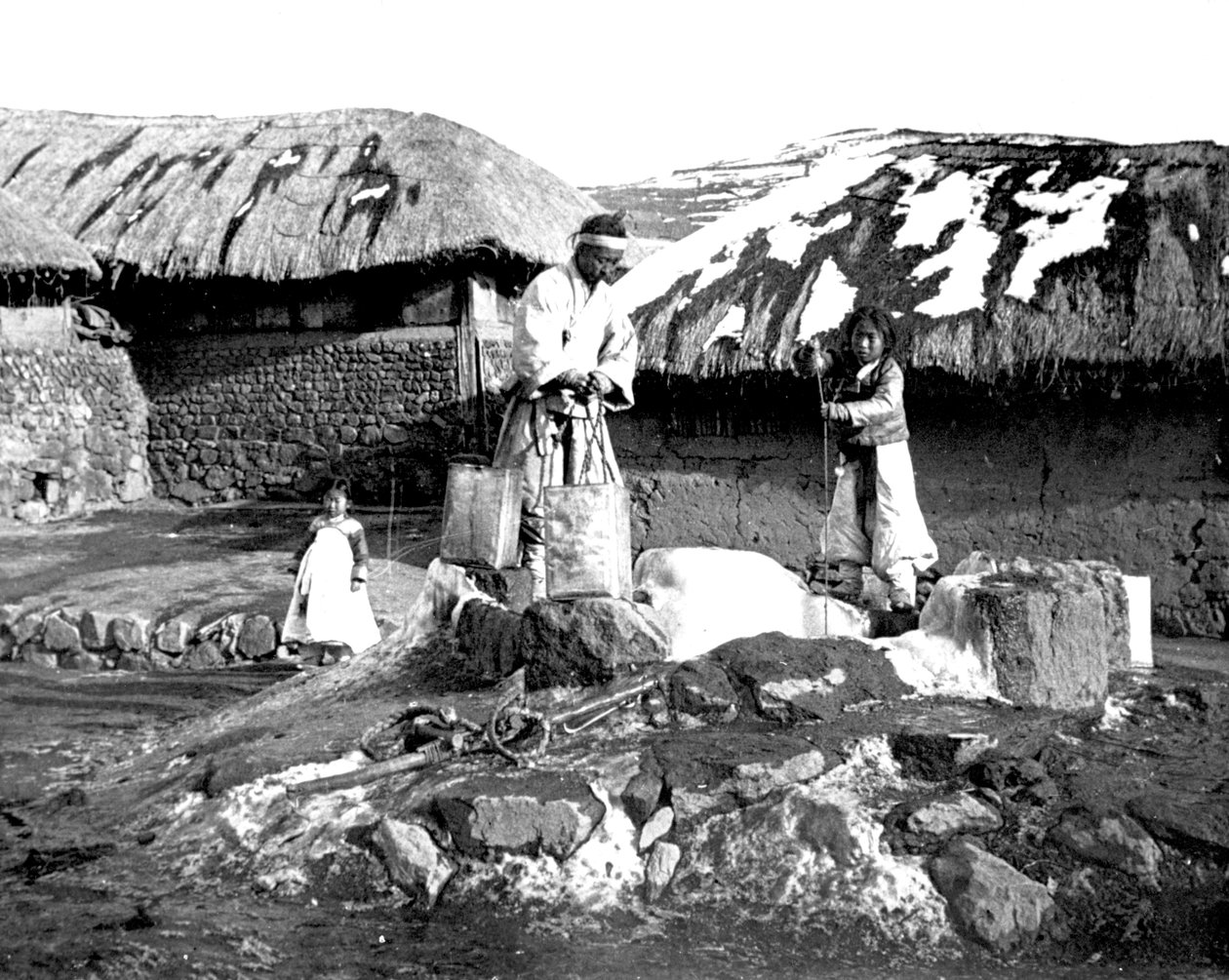 Korean kyläläiset, Korea, 1900 tekijältä Unbekannt