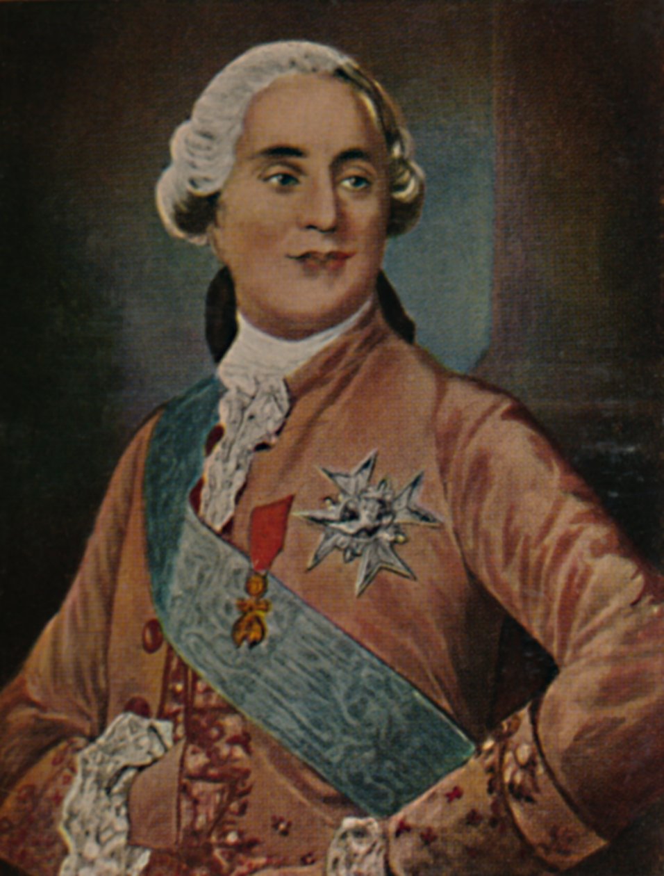 Ranskan kuningas Ludvig XVI 1754-1793. - Duplessisin maalaus, 1934. tekijältä Unbekannt